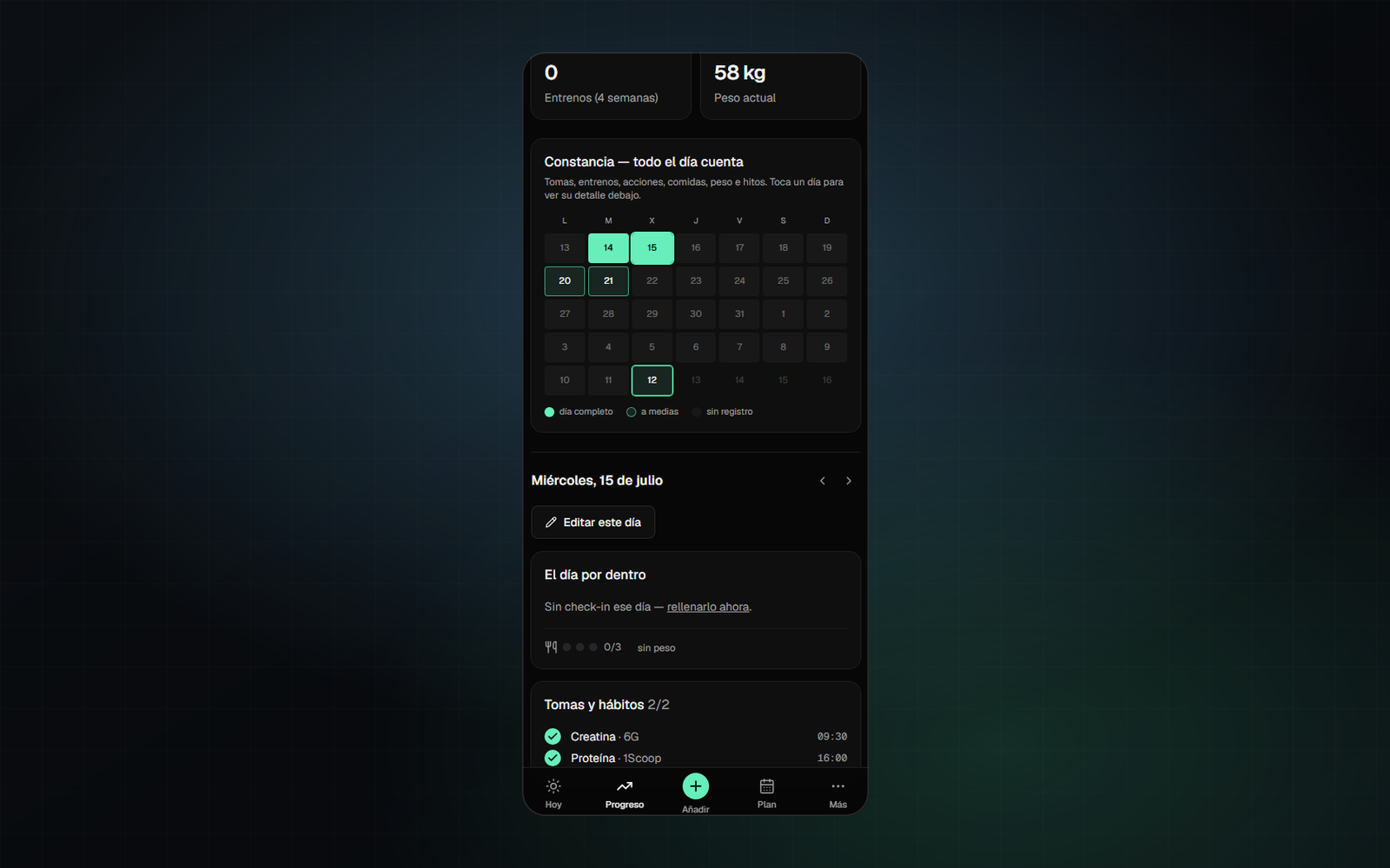 Captura del proyecto MAAX OS — Sistema de productividad